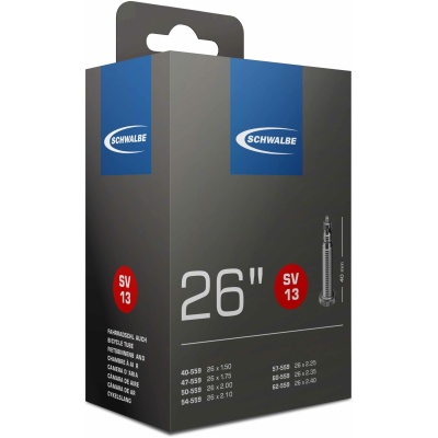 фото - Камера Schwalbe SV13 26×1.50-2.50 (40-62/559) ниппель FV 40мм