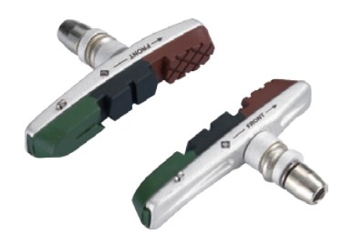 Колодки тормозные Alligator VB-660 72 мм для V-Brake серебристые
