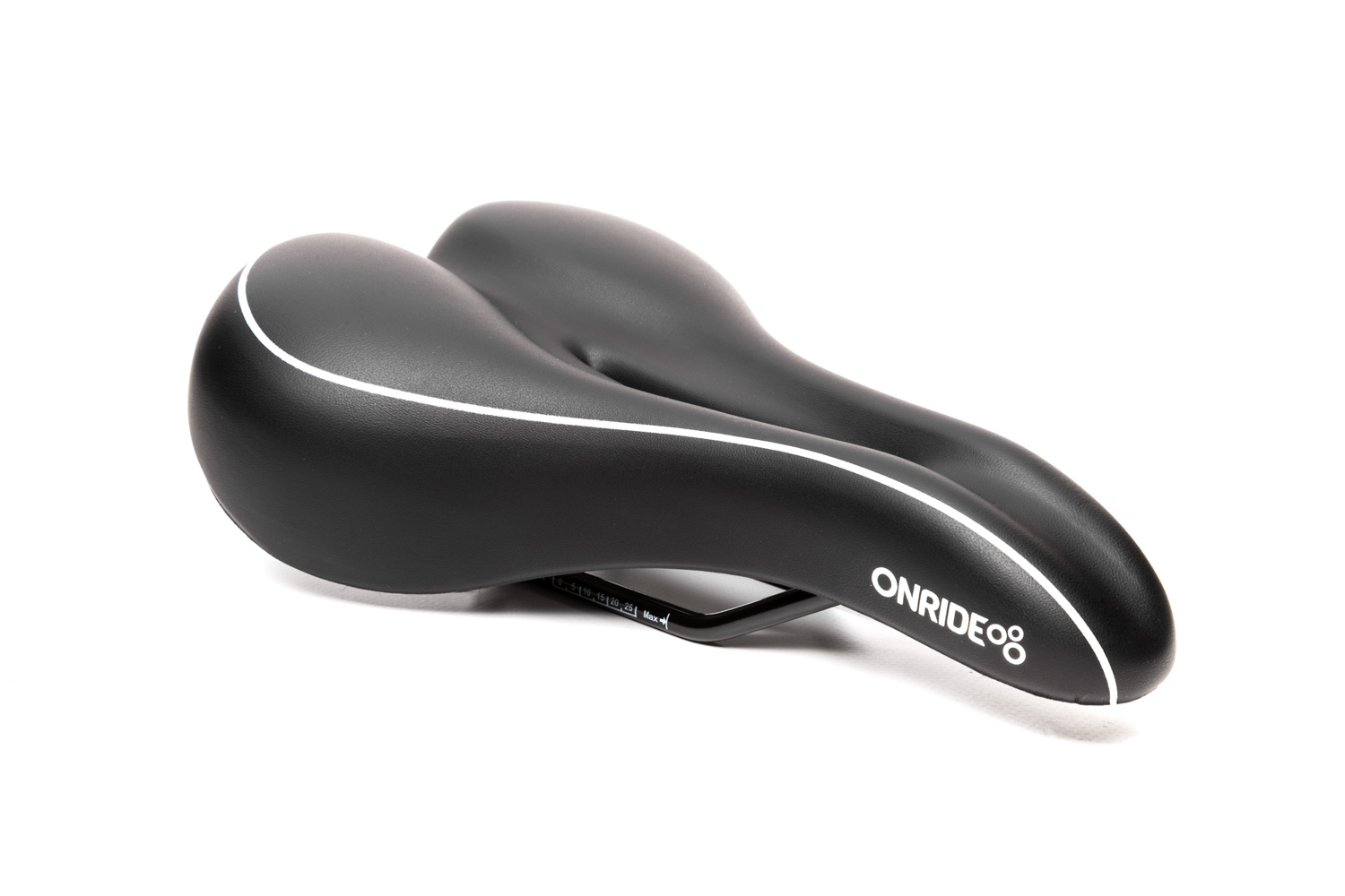 Фото Седло ONRIDE Seat стальные рамки черное 274×178мм