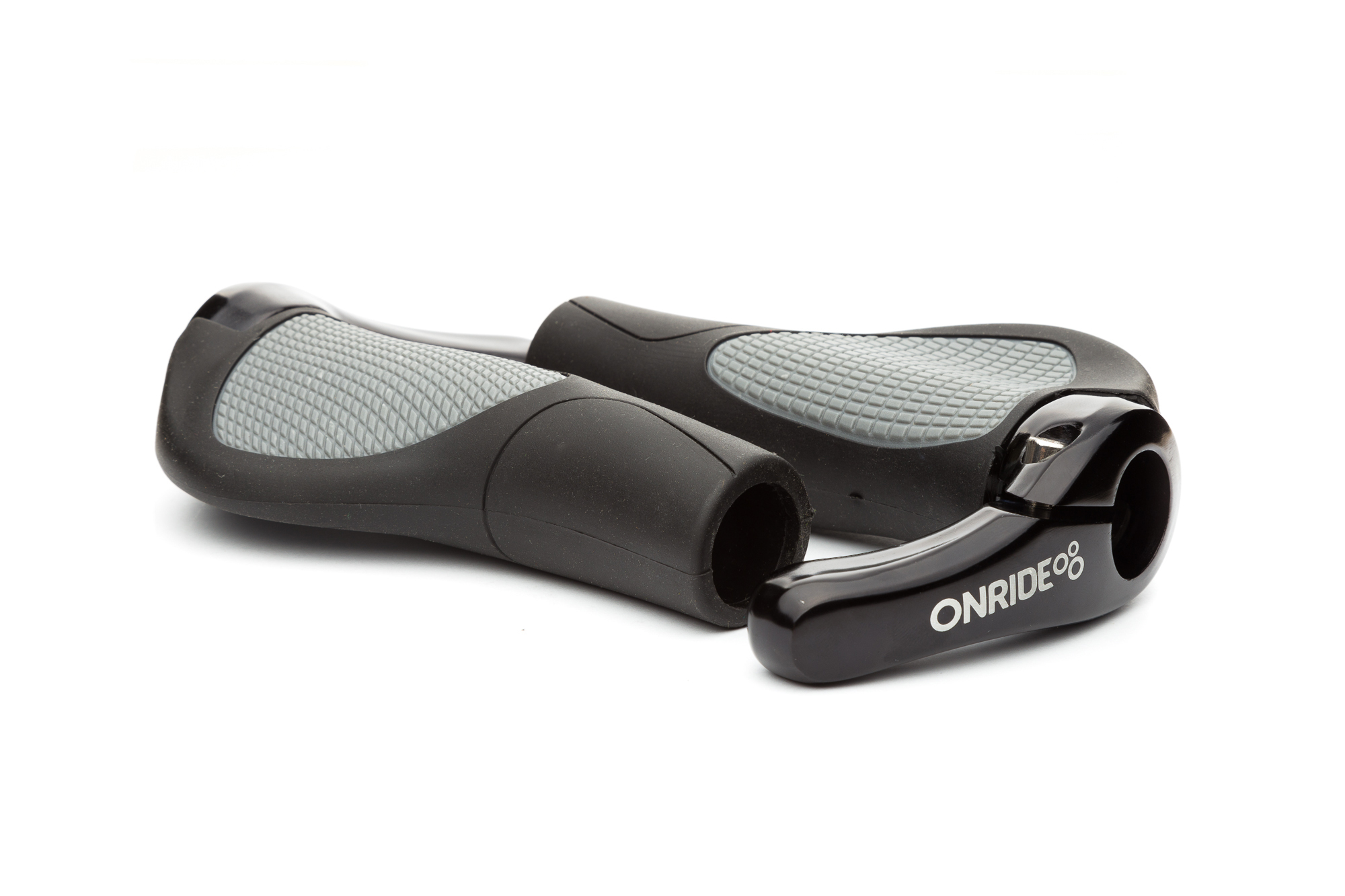 Ручки руля ONRIDE HornGrip70. Чорний/Сірий