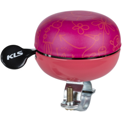 фото - Колокольчик на руль KLS Bell 60 комиксы розовый