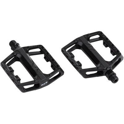 фото - Педалі платформенні алюмінієві KLS Flat 30 полімерний підшипник / стальна вісь