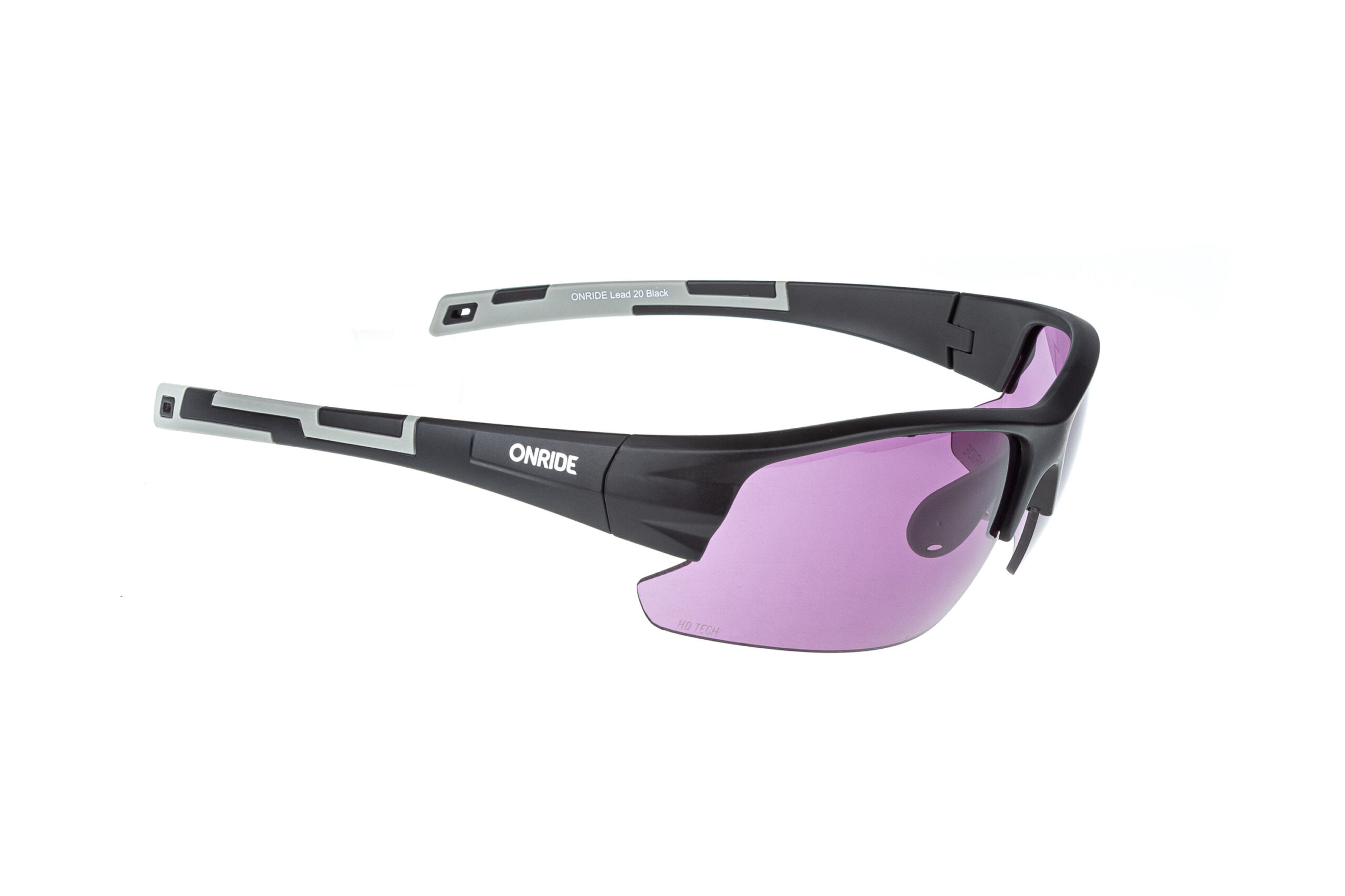 Очки ONRIDE Lead 20 черные с линзами HD purple (19%)