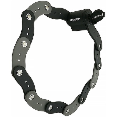 фото - Замок Spencer ZS9813 складний 107/52 мм під ключ, чорний (ZS9813)