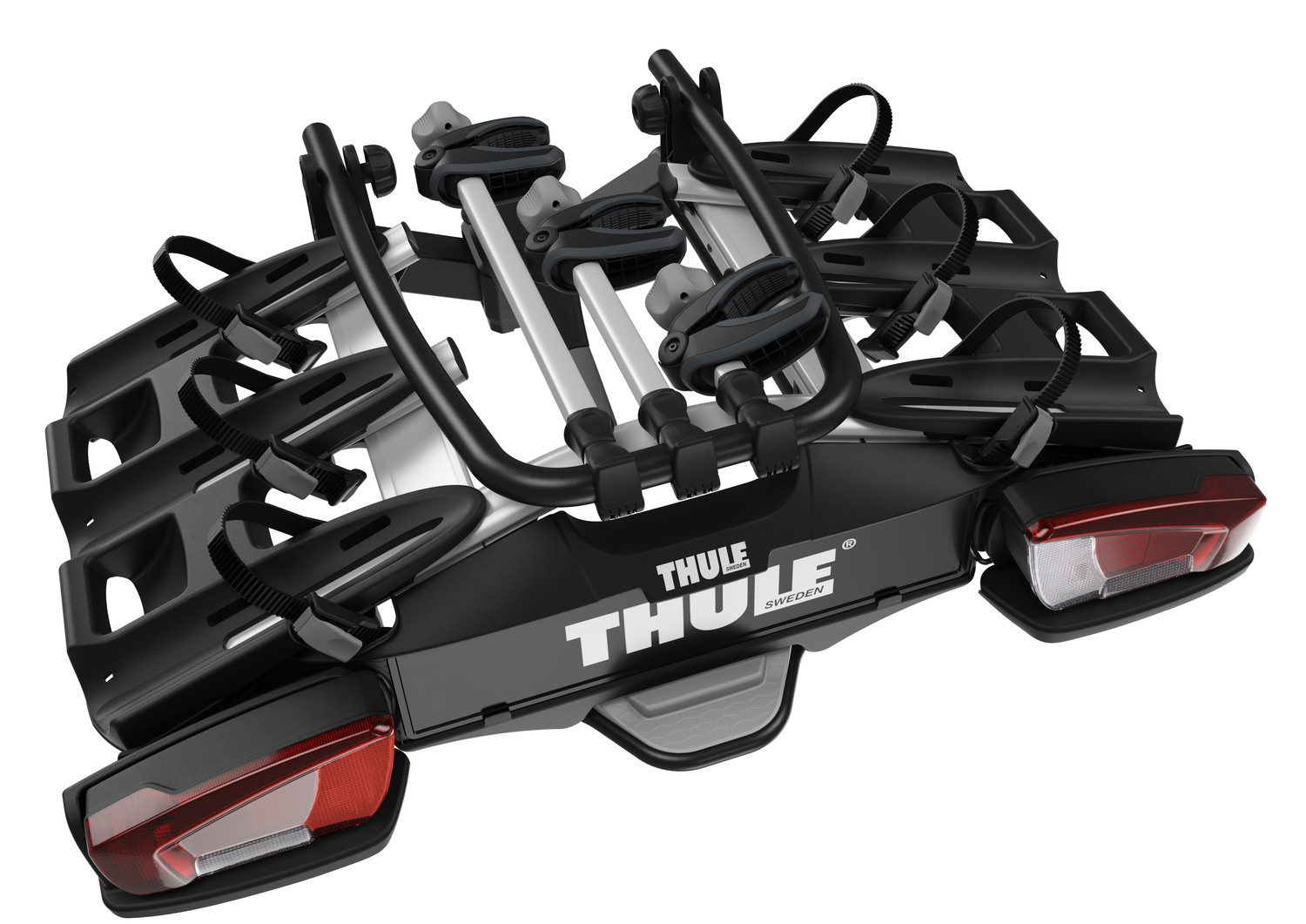 Велокрепление на фаркоп для 3-х велосипедов Thule VeloCompact  Black/Aluminium TH926002