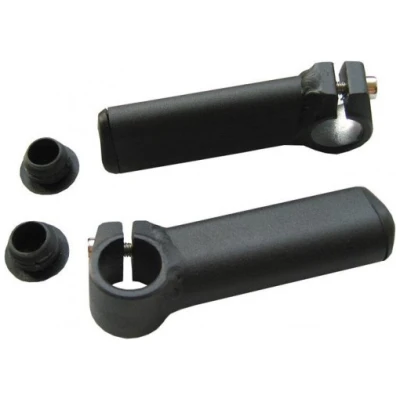 фото - Рожки алюминиевые короткие, черный (KIE048)