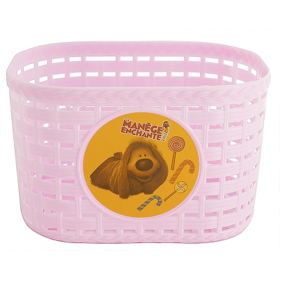 фото - Кошик передній 12″ пластик, рожевий (KOS019)