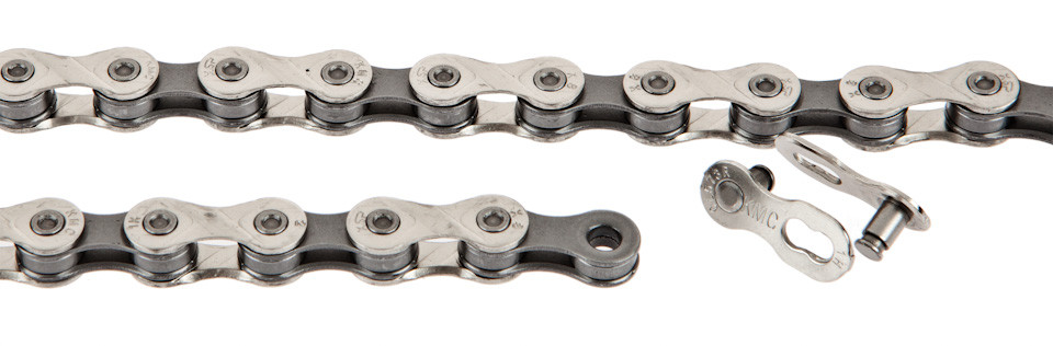 Цепь KMC X8-93 114 звеньев 1/2"x3/32", серебристый с серым (C-UN-L-0083)