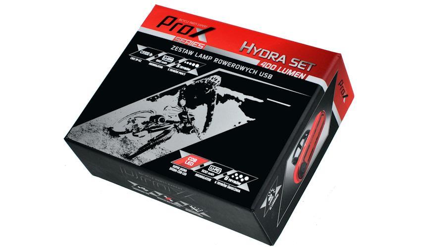Комплект фар ProX Hydra Cree + Wega 40Lm USB черный (A-O-B-P-0357)