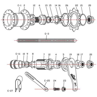 Підшипники торпеди Quando 7/32"x9 (LOZ024)