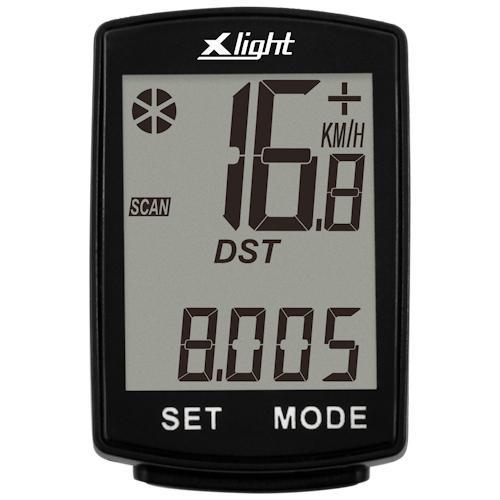 Фото Велокомпьютер X-light 14 функций, ведущий, черный (A-L-0087)