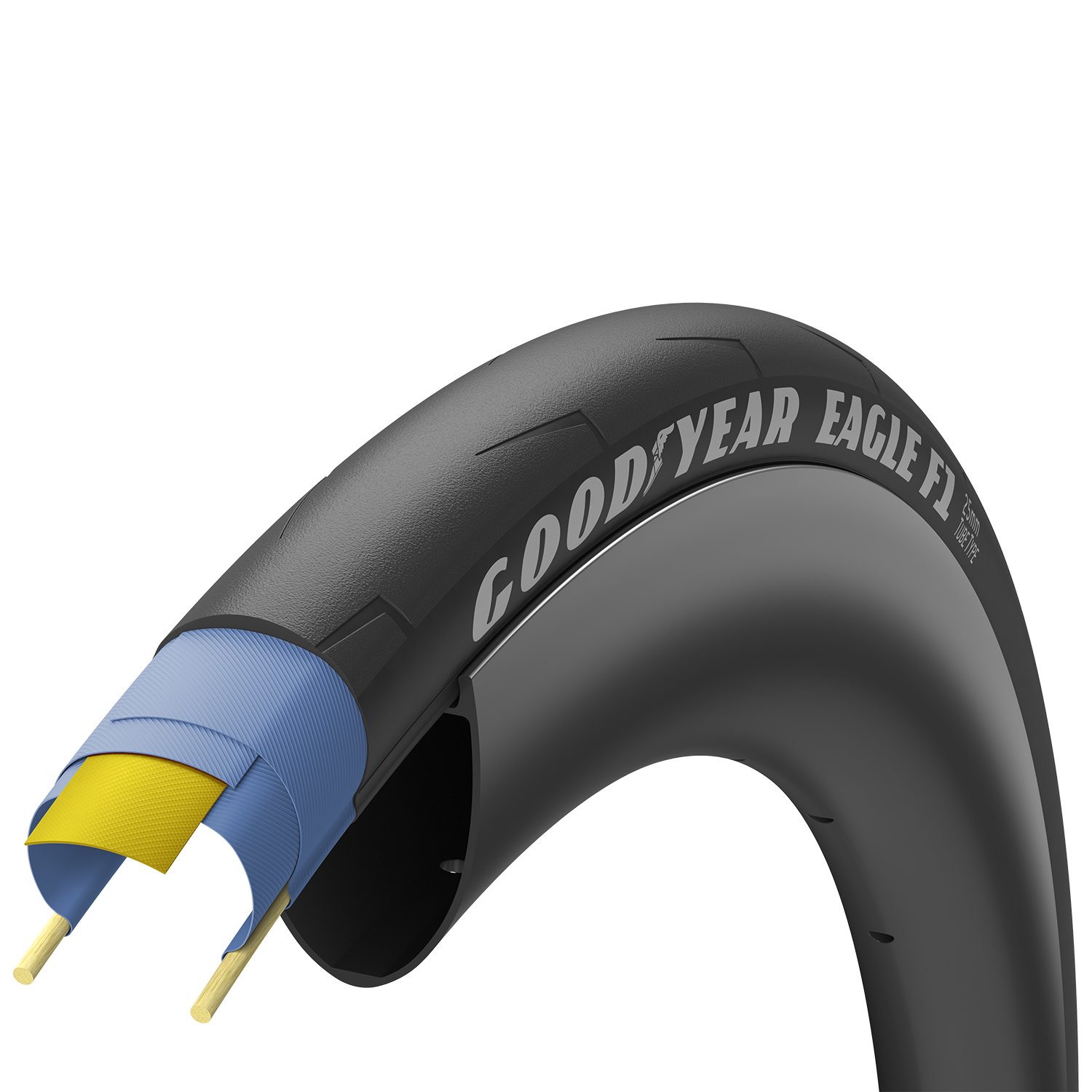 Фото Покришка 700×28 (28-622) GoodYear EAGLE F1 Tube Type , Black