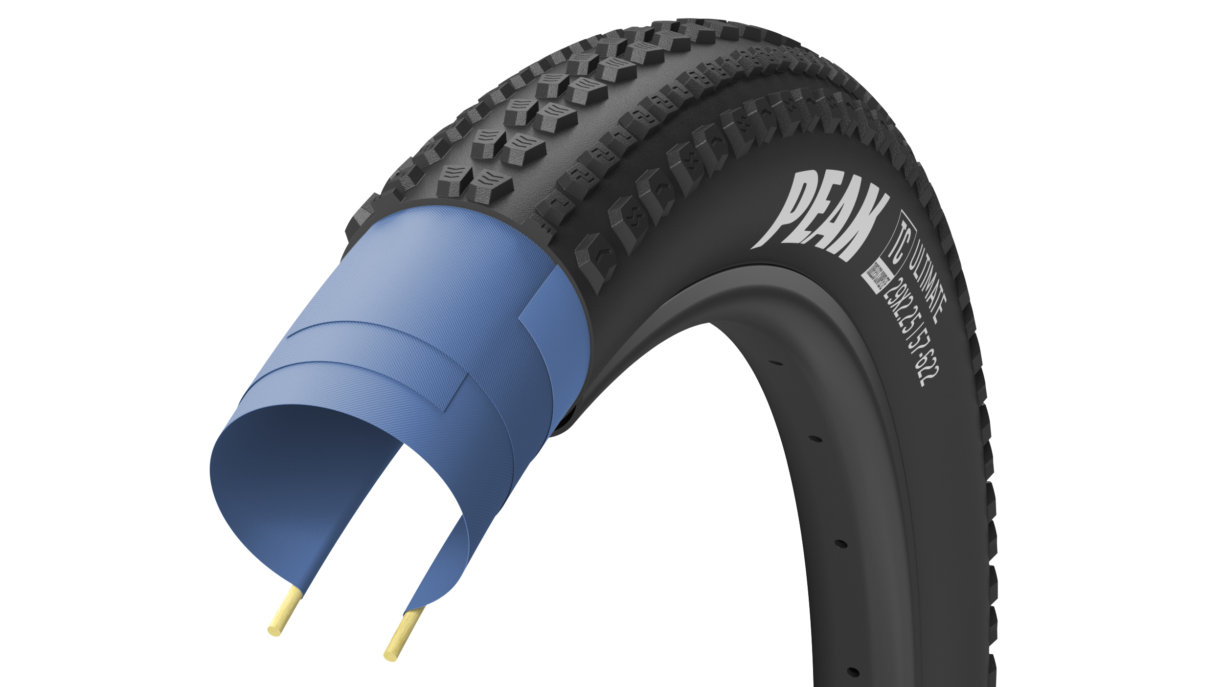 Фото Покрышка 29×2.4 (61-622) GoodYear PEAK Ultimate Tubeless Complete, Black