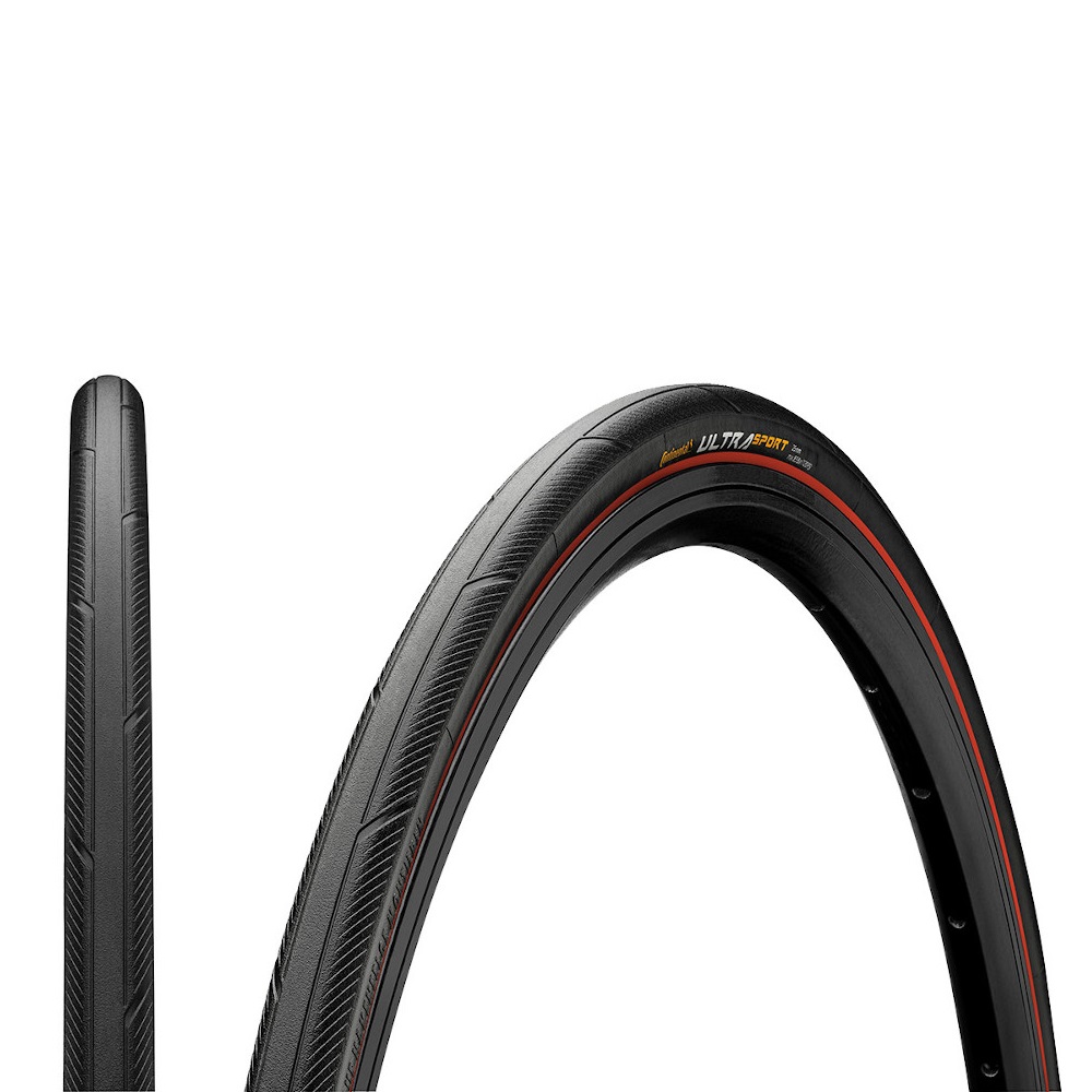 фото - Покришка Continental Ultra Sport III 28″ | 700 x 23C чорна/синя, складана skin
