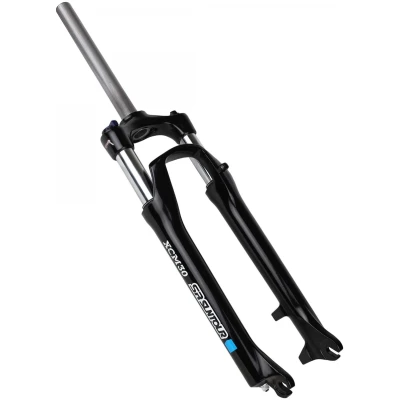 фото - Вилка 26″ б/резьб. 1-1/8″ AL AM hydraulic lock out шток-260мм ход-100мм под диск.торм. SUNTOUR XCM30-HLO-DS (чёрный)