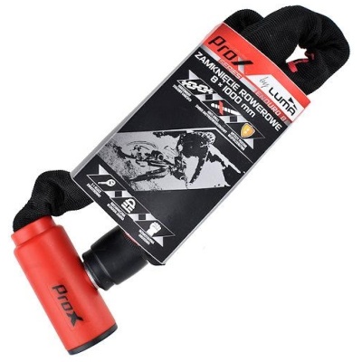 фото - Замок ProX Enduro ланцюг 8×1000мм червоний (A-Z-0259)