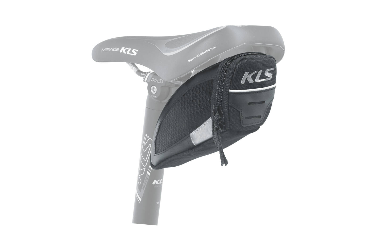 Сумка подседельная KLS Challanger T-system M (0.5 л) черный