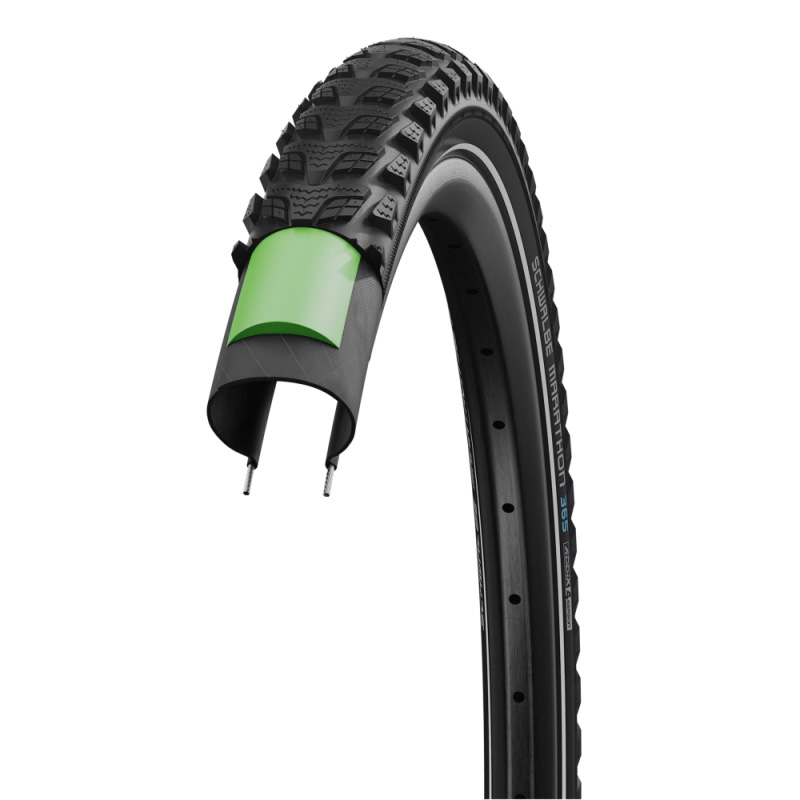 Покрышка 28x2.15 (55-622) Schwalbe MARATHON 365 Perf, GreenGuard, TwinSkin B/B+RT HS475 ADDIX 4Season