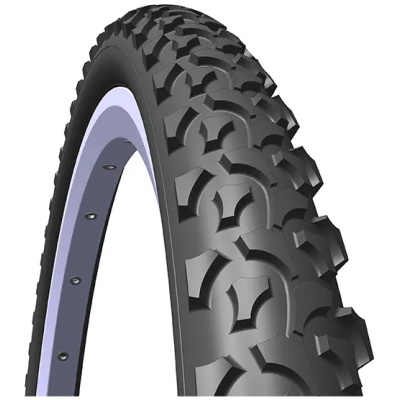 фото - Покришка Rubena&Mitas RAPID 24" x 1.75" x 2 (47-507) чорна MTB
