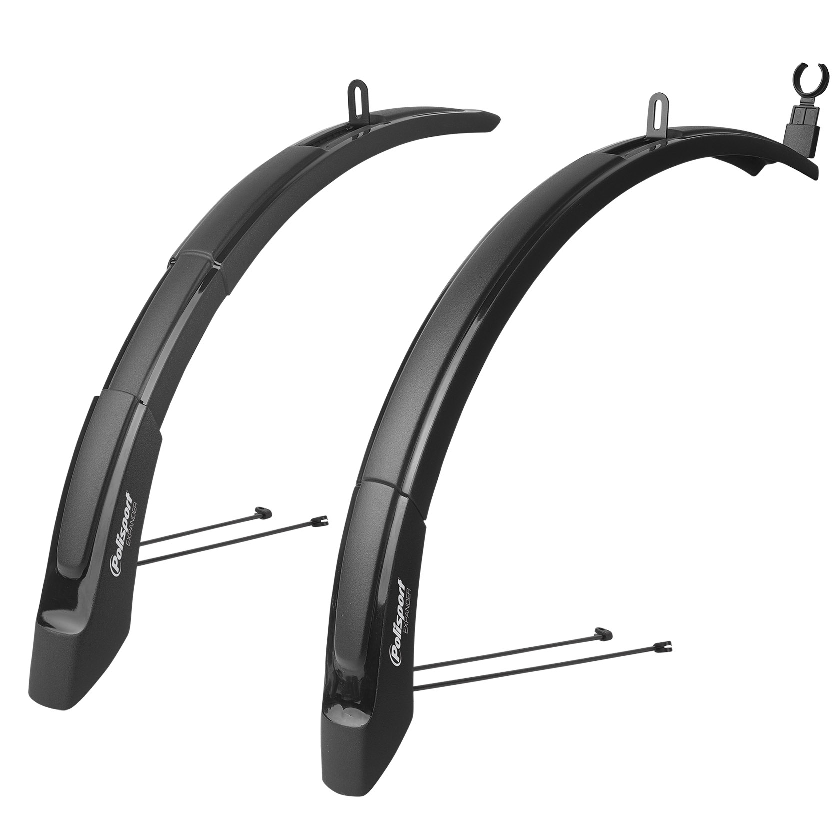 Фото Комплект крыльев POLISPORT Expander Cross 26"/29" (65 мм) MTB/CITY/TRECKING черный