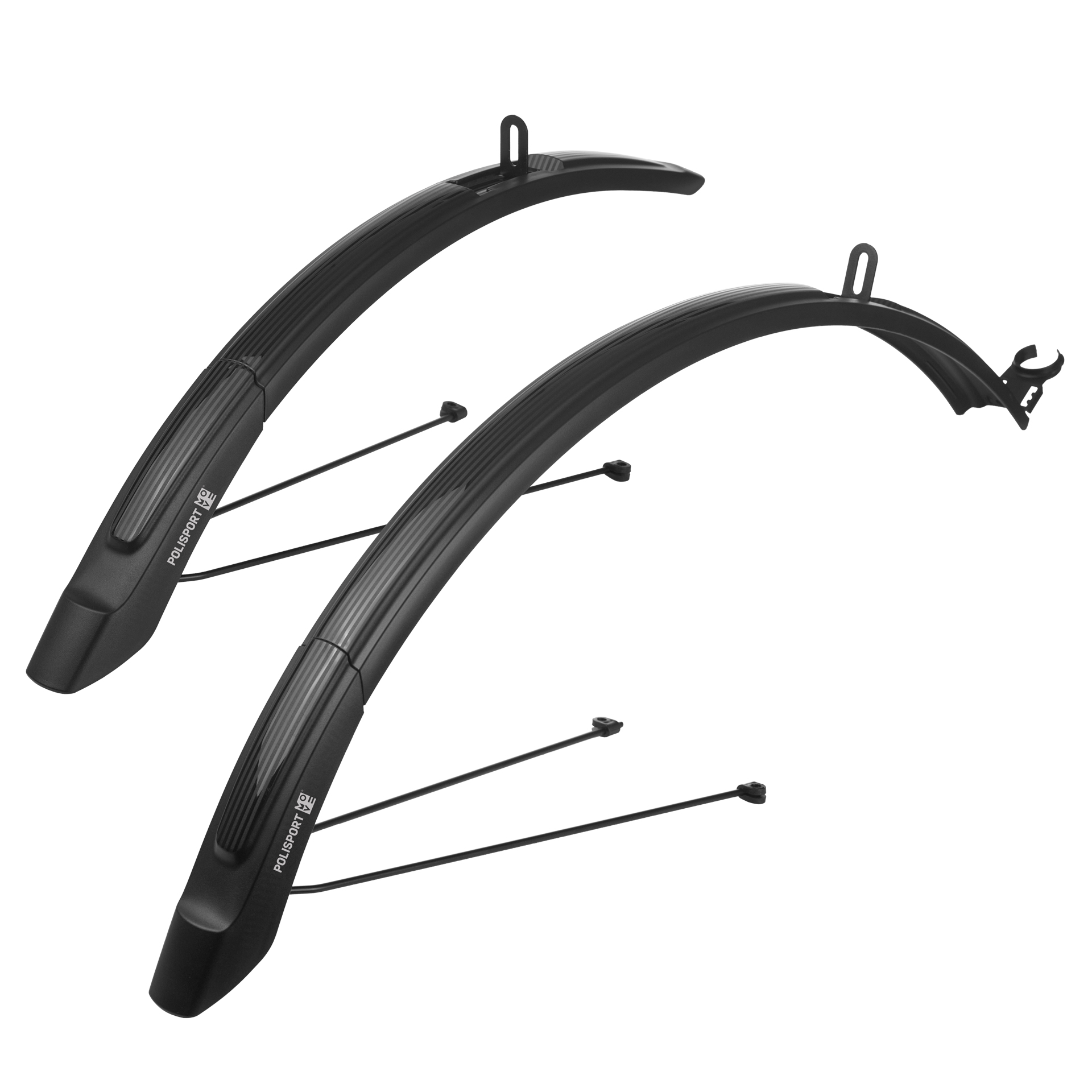 Фото Комплект крыльев POLISPORT Expander City 26"/28" (51 мм) MTB/CITY/TRECKING черный