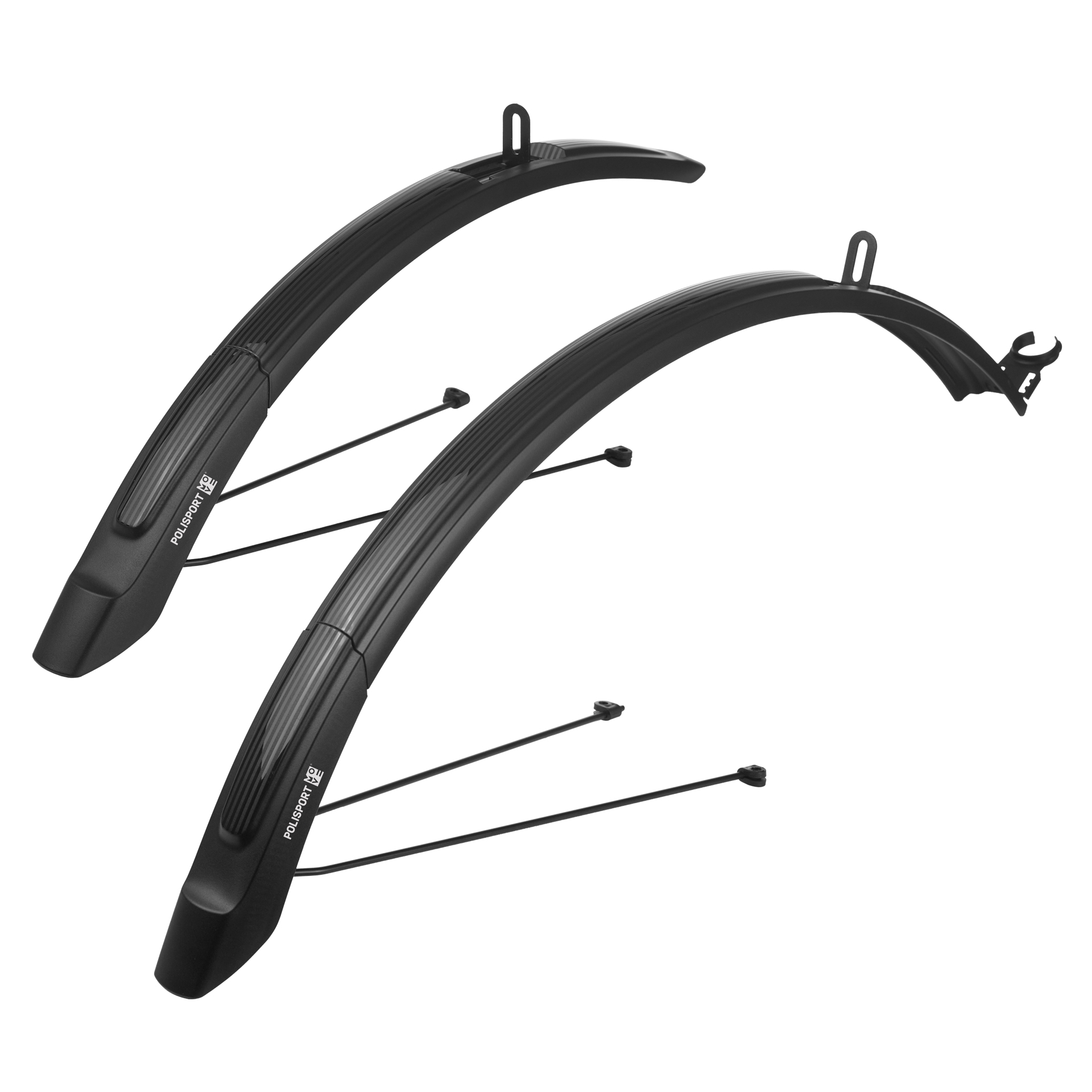 Фото Комплект крыльев POLISPORT Expander City 26"/28" (46 мм) MTB/CITY/TRECKING черный