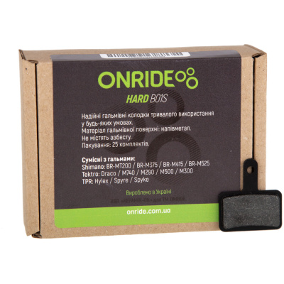 фото - Тормозные колодки ONRIDE HARD B01.полуметалл.