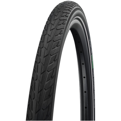 фото - Покришка 26×1.75 (47-559) Schwalbe ROAD CRUISER PLUS PunctureGuard, TwinSkin B/B+RT HS484 GREEN 50EPI