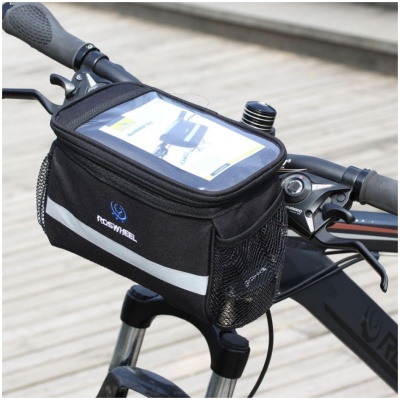 фото - Сумка на кермо Roswheel BG-008 чорний/сірий (BC-BG008)