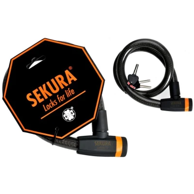 фото - Замок велосипедный Sekura KB404 под ключ 25х100 (A-Z-0049)
