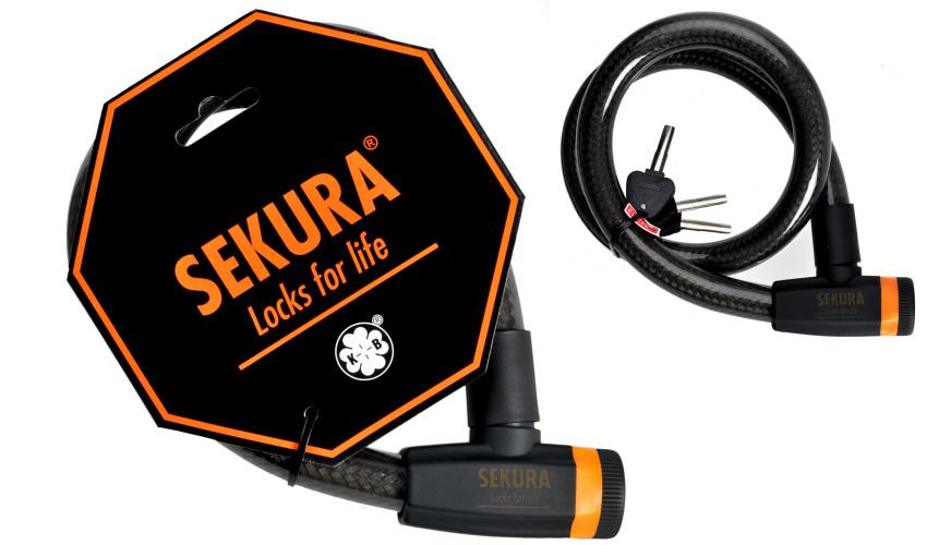 Фото Замок велосипедный Sekura KB404 под ключ 25х100 (A-Z-0049)