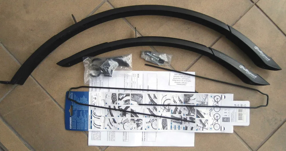 фото - Комплект крыльев POLISPORT Expander City 26"/28" (46 мм) MTB/CITY/TRECKING черный
