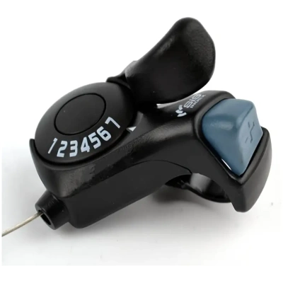 фото - Манетка Shimano Tourney SL-TX30 права 7шв, чорний