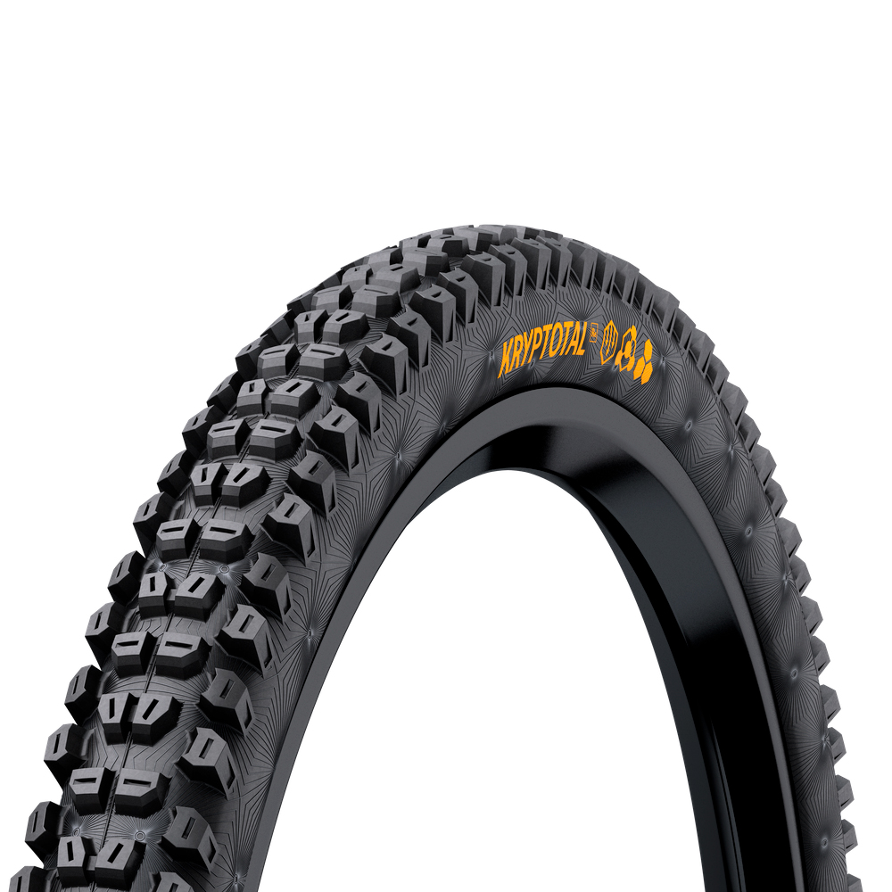 Фото Покрышка бескамерная Continental Kryptotal-R Downhill SuperSoft 29 x 2.40 черная складная skin