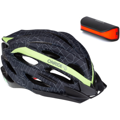 фото - Шлем ONRIDE Grip + Мигалка ONRIDE Slit