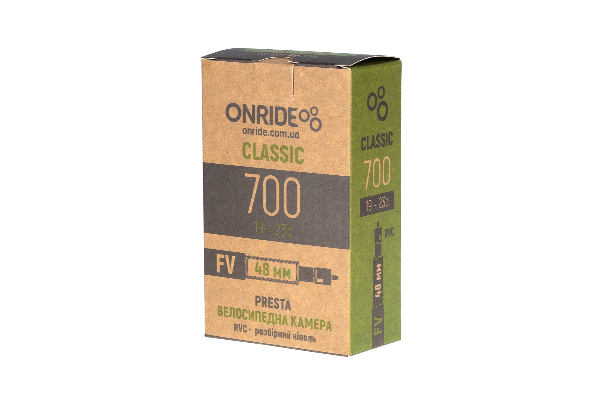 Фото Камера ONRIDE Classic 700×19-23c FV 48 RVC – розбірний ніпель