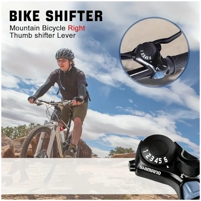 фото - Манетка Shimano Tourney SL-TX30 права 7шв, чорний