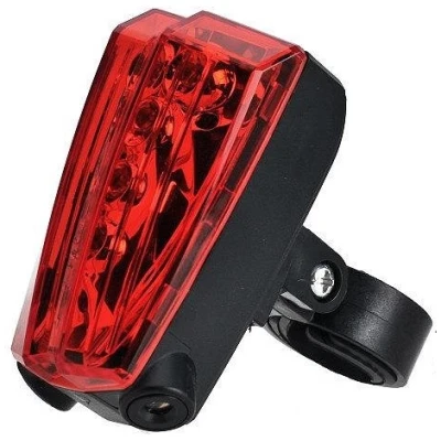 фото - Фонарь задний JY-2LA, 5 Led аккум. лазер, USB