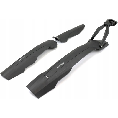 фото - Комплект крыльев 27,5"-29" SIMPLA ADHD SDL, SPEEDclamp mounting быстросъемное крепление, черные с белыми вставками