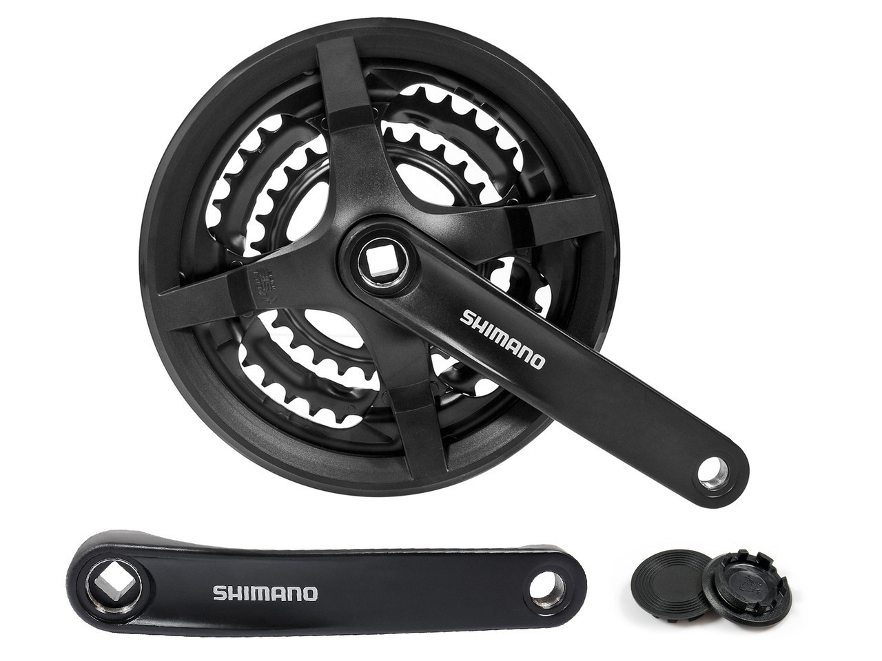 Фото Шатун Shimano FC-TY301 48T черный (fc-ty301-48)