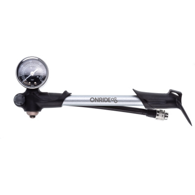 фото - Насос высокого давления ONRIDE Pressure 20 алюминиевый с манометром макс. давление 300 PSI головка под FV/AV