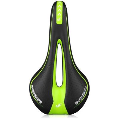 фото - Седло MTB Sport YF-1018 черный/зеленый (SAD-295green)