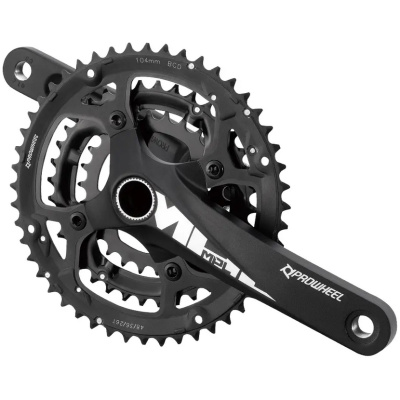 фото - Комплект шатунів PROWHEEL MPL-751-TT (9S) 170mm, 48/36т black