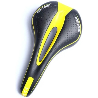 фото - Сідло MTB Sport YF-1018 чорний/жовтий (SAD-295yellow)