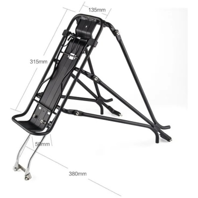 Багажник Luggage Rack задній, Alu, чорний