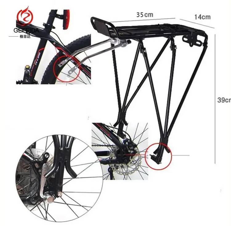 Багажник Luggage Rack задній, Alu, чорний