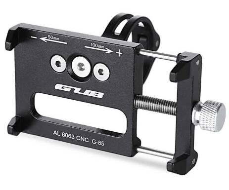 Утримувач для смартфонів GUB G-85, алюміній, чорний