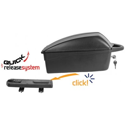Кейс на багажник POLISPORT Top Case Quick Release швидкознімний чорний