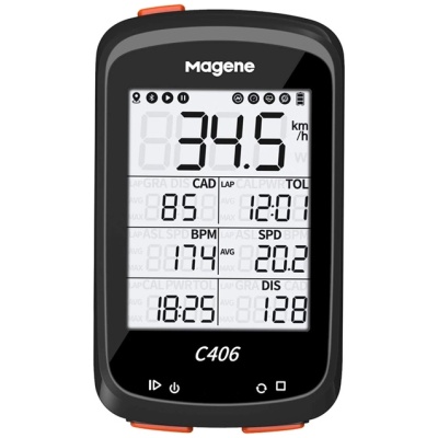 фото - Велокомп’ютер Magene C406 c GPS підтримка Strava, каденс, пульс