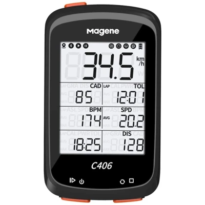 фото - Велокомпьютер Magene C406 c GPS поддержка Strava, каденс, пульс